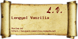 Lengyel Vaszilia névjegykártya